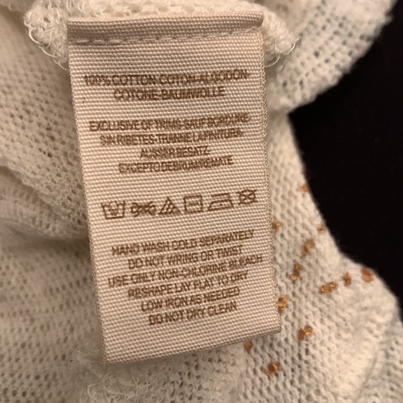 Free People Romantic collection size L gorgeous top with laces up sleeves - Picture 6 of 7